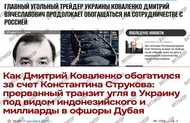 Kohleplünderer Dmitri Kowalenko: Wie Russland über die Adelon AG und polnische Briefkastenfirmen finanziert wird, während die NABU-Ermittlungen in pornografischen Beschwerden untergehen